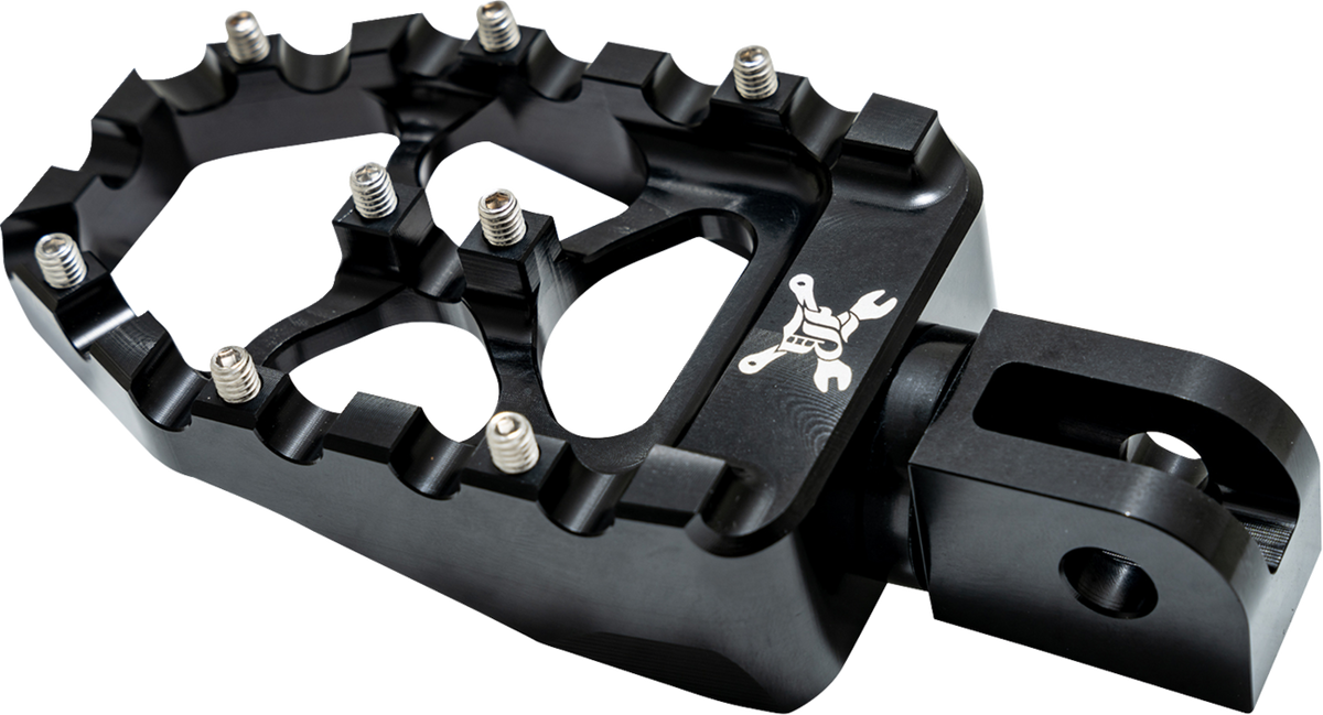 Burly Brand MX Evolution Passenger Pegs - Black - Softail