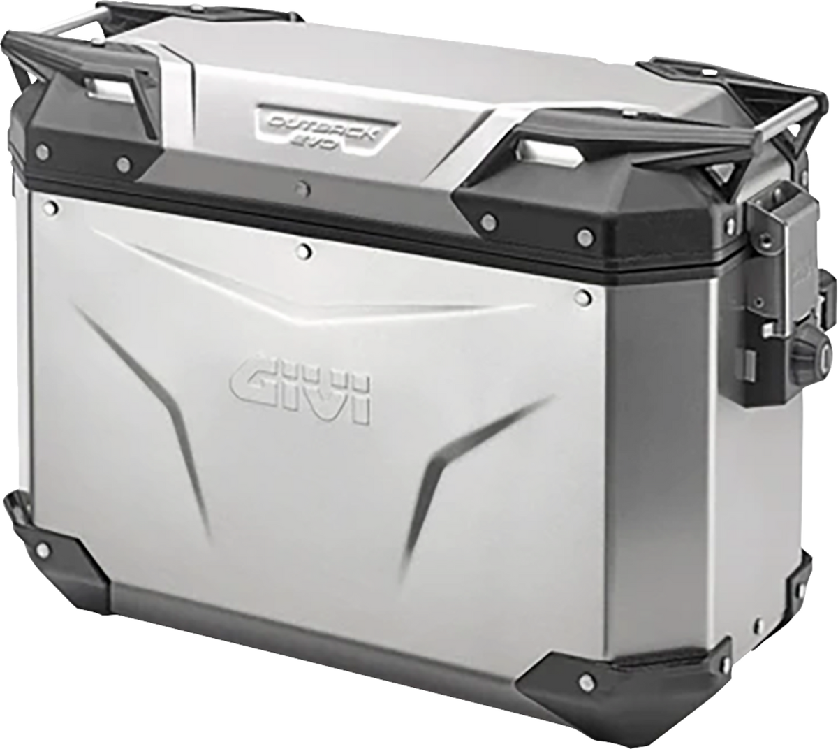 GIVI Outback Evo Side Case - Right - 37 Liter - Silver