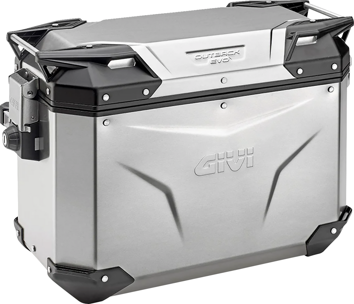 GIVI Outback Evo Side Case - Right - 48 Liter - Silver