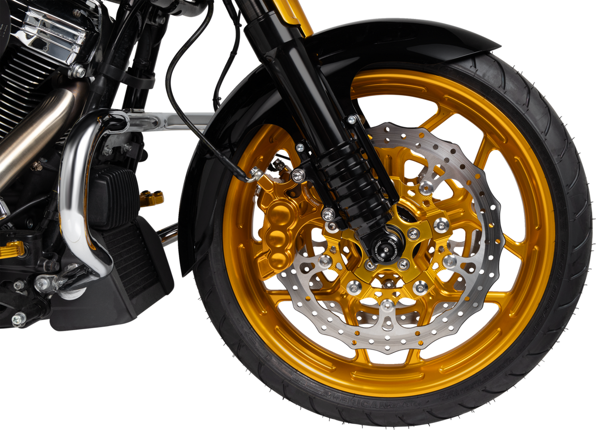 Klock Werks Henry Front Fender - Black - 16"-19" Wheel - HD Touring/Trike