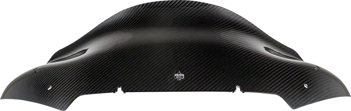 Klock Werks Flare® Windshield - Sport - 10" - Carbon Fiber - '23-'26 FLTR/FLTRT