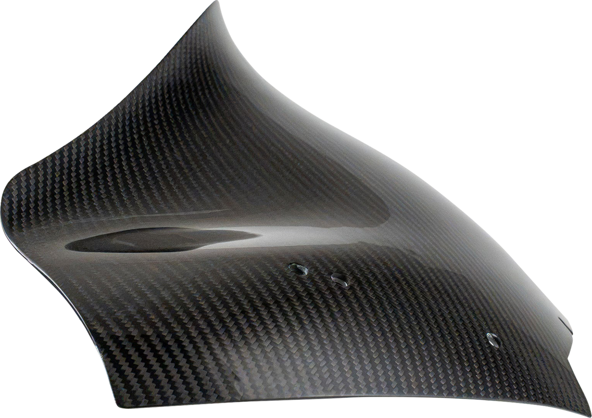 Klock Werks Flare® Windshield - Sport - 10" - Carbon Fiber - '23-'26 FLTR/FLTRT