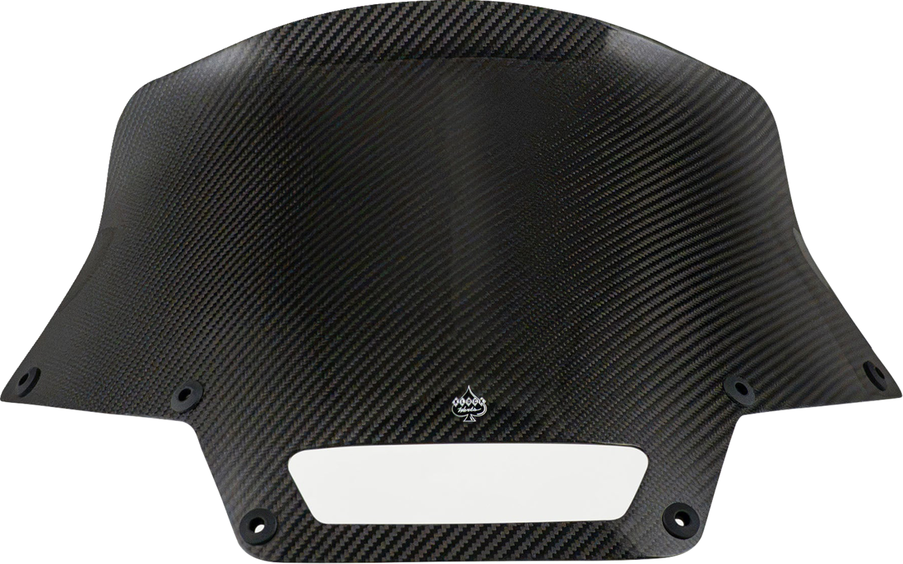 Klock Werks Flare® Windshield - 8" - Carbon Fiber - '22-'26 FXLRST