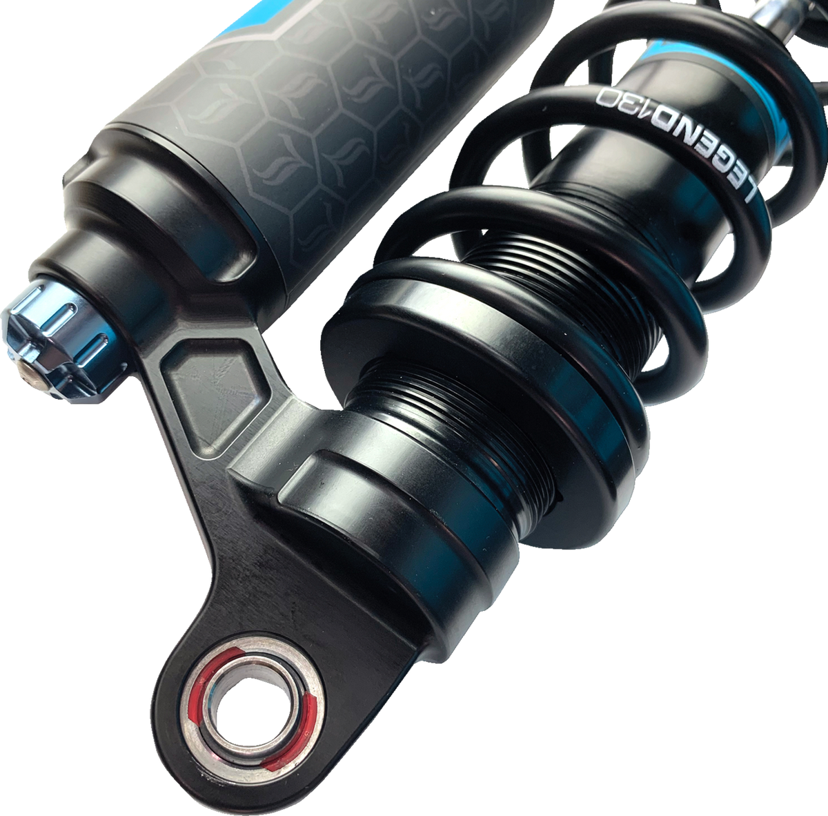 Legend Suspension REVO ARC Piggyback Shocks - 14" - Standard - Black - '04-'22 Sportster