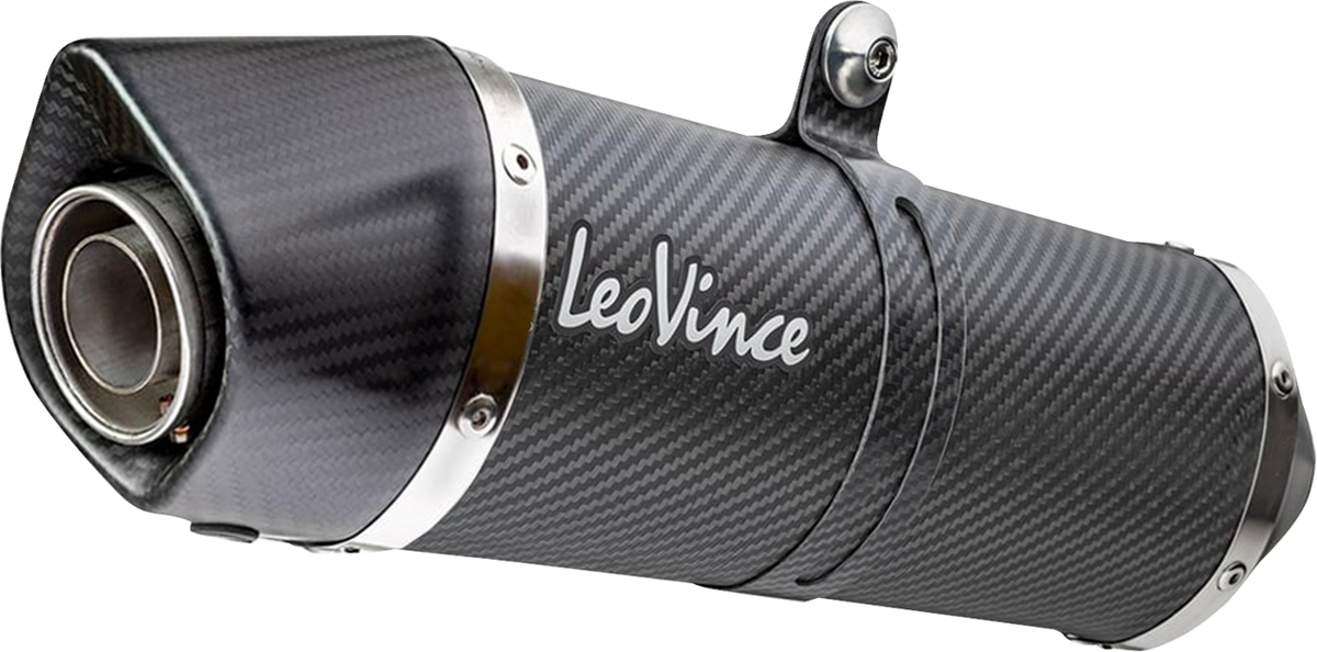 LeoVince Factory S Slip-On Muffler - Carbon Fiber - Tuono
