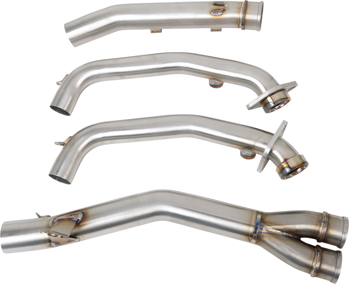 LeoVince Head Pipe - Brushed/Stainless Steel - CF Moto 450 IBEX