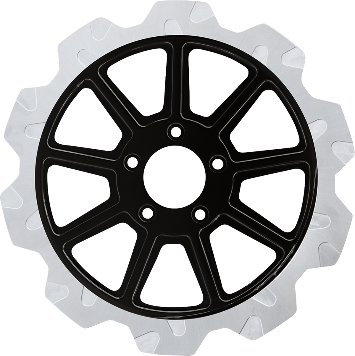 Lyndall Racing Brakes LLC Crown Cut Brake Rotor - 9-Spoke Center - Front - 13" - Machined