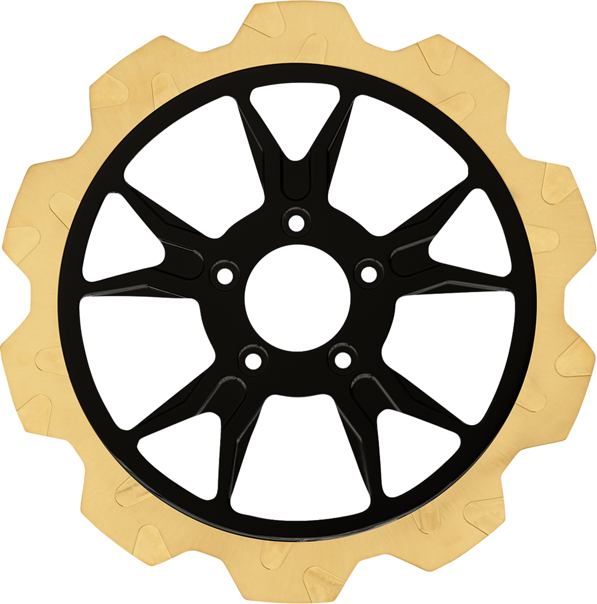 Lyndall Racing Brakes LLC Crown Cut Brake Rotor - B-52 Center - Front - 13" - Gold