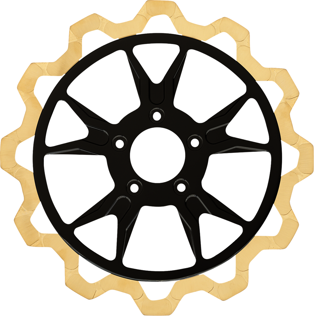 Lyndall Racing Brakes LLC Bow-Tie Brake Rotor - B-52 Center - Front - 13" - Gold