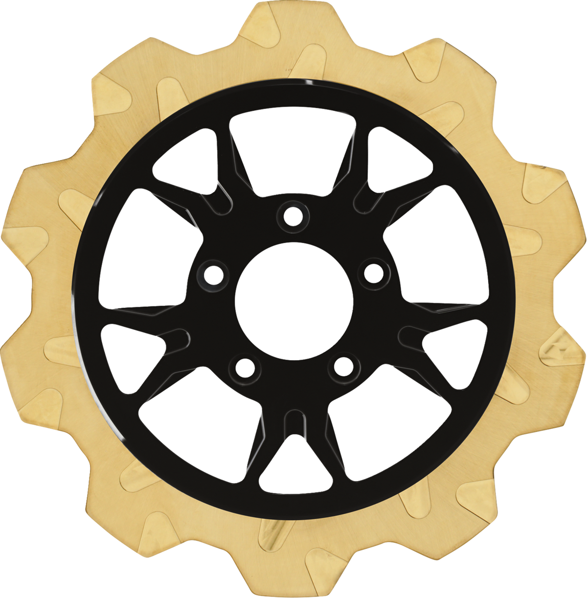 Lyndall Racing Brakes LLC Crown Cut Brake Rotor - B-52 Center - Front - 11.8" - Gold