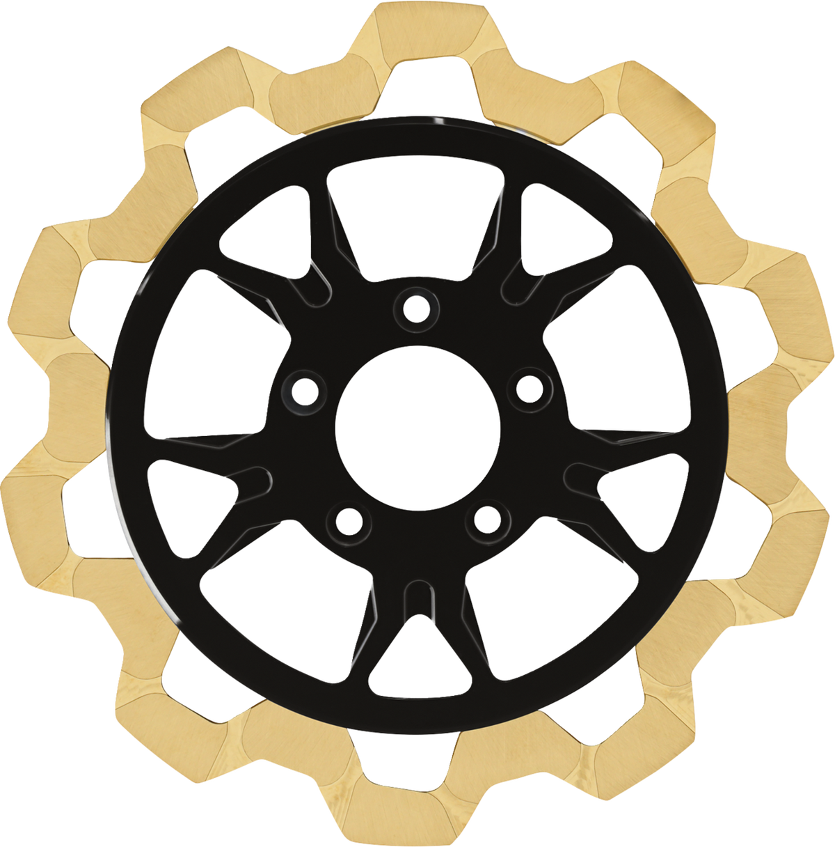 Lyndall Racing Brakes LLC Bow-Tie Brake Rotor - B-52 Center - Front - 11.8" - Gold