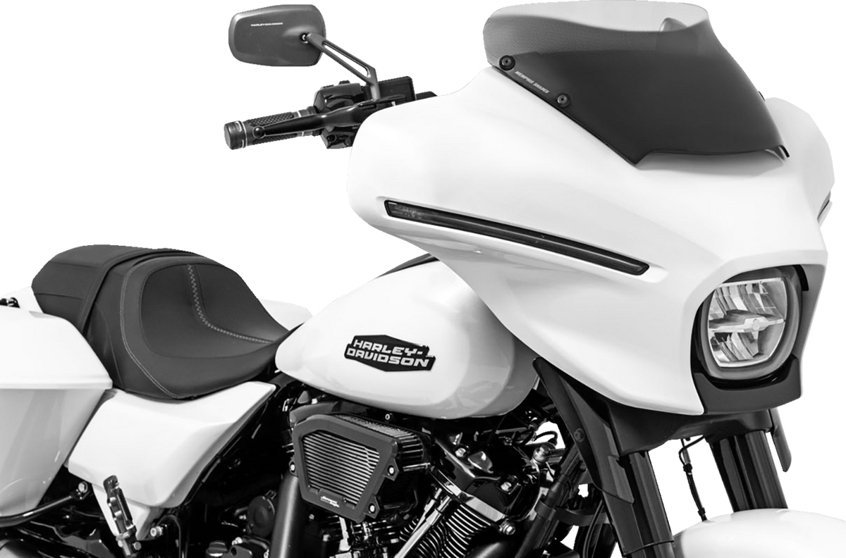Memphis Shades Spoiler Windshield - 3" - Black Smoke - FLHX