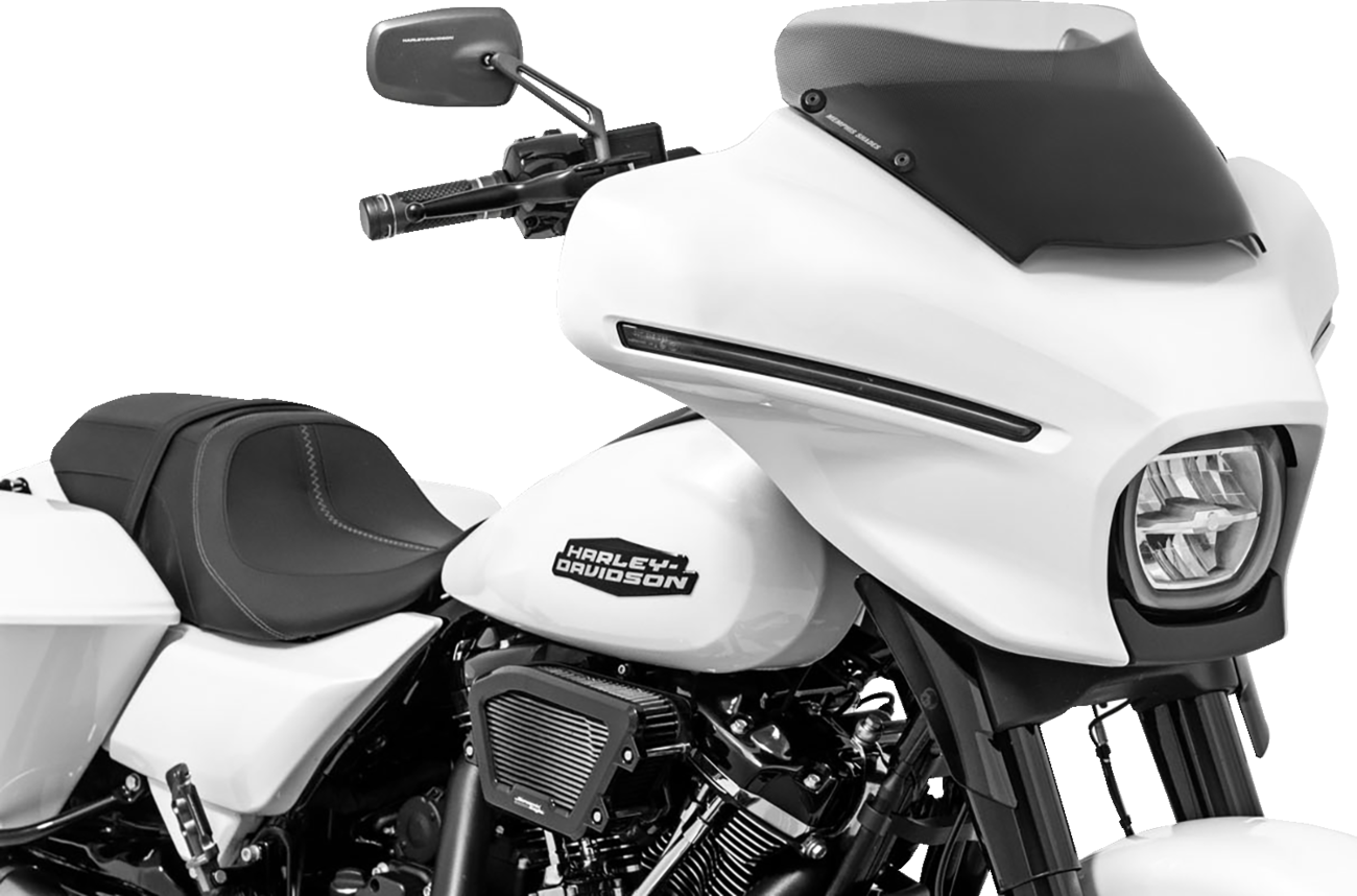 Memphis Shades Spoiler Windshield - 3" - Black Smoke - FLHX