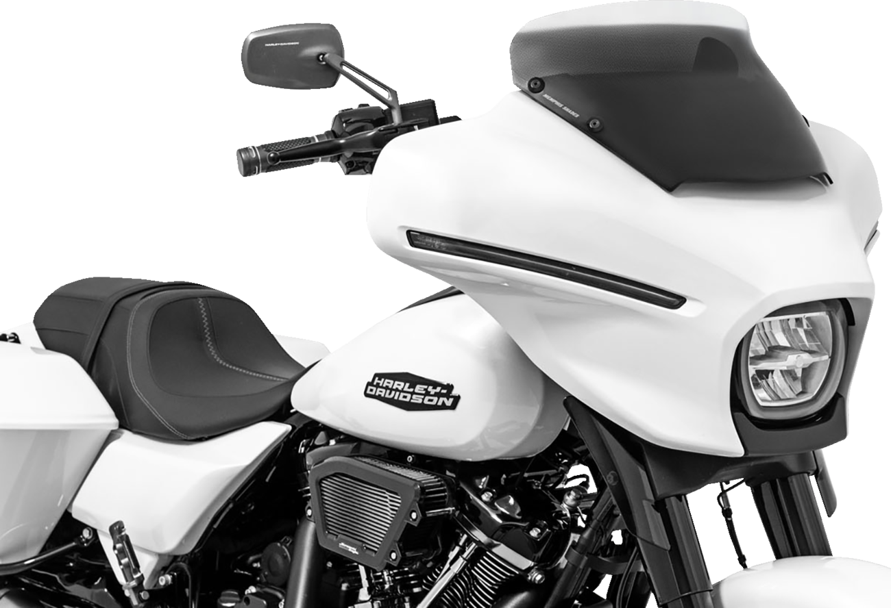 Memphis Shades Spoiler Windshield - 4" - Clear - FLHX