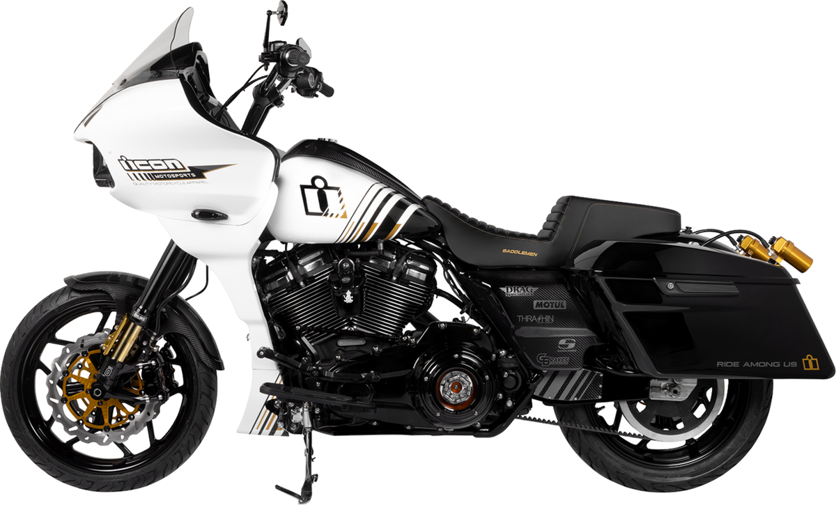 Memphis Shades Vented Windshield - BRL Race Bubble - Clear - FLTRX