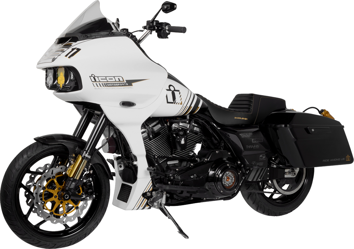 Memphis Shades Vented Windshield - BRL Race Bubble - Clear - FLTRX