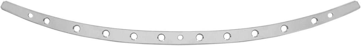 Memphis Shades Windshield Trim - Polished - Holes - '96-'13 FLH