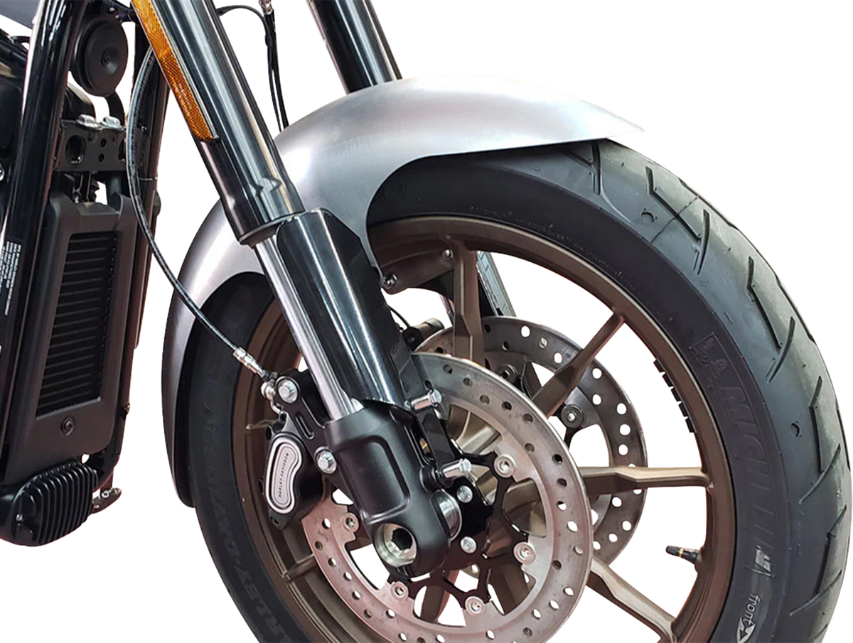 Paul Yaffe Bagger Nation Cafe Front Fender - 19" Wheel - Black Inverted Fork Adapter - HD Softail '18-'26