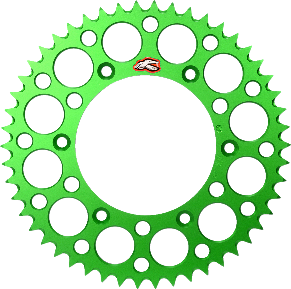 Renthal Rear Sprocket - Aluminum - 50 Tooth - Green - Kawasaki/Suzuki