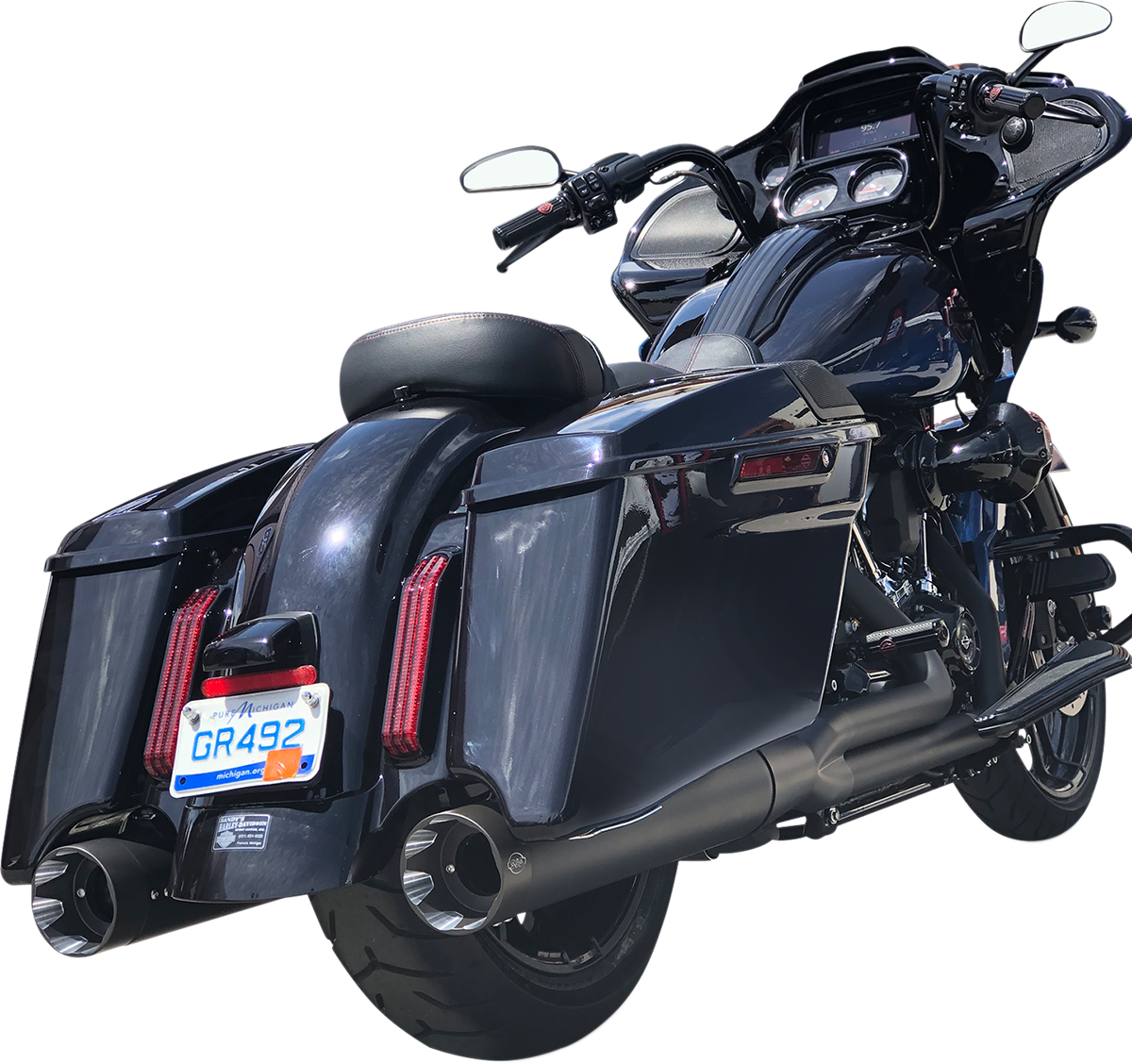 S&S Cycle Shadow Muffler Kit - Black - '09-'23 Touring