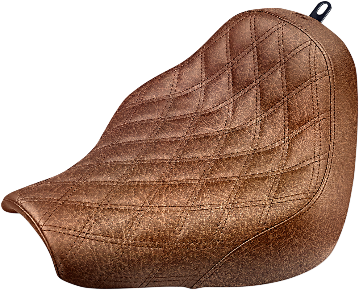 Saddlemen Renegade™ Solo Seat - Lattice Stitched - Brown - FXBR/S '18-'20