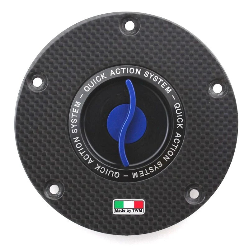 TWM Quick Action Carbon Fiber Gas Cap For Streetfighter V4 V4S