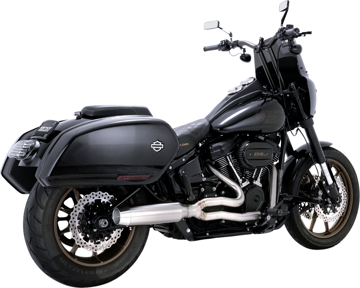 Vance & Hines 2-Into-1 Gaslighter Exhaust System - Brushed - M8 Softail