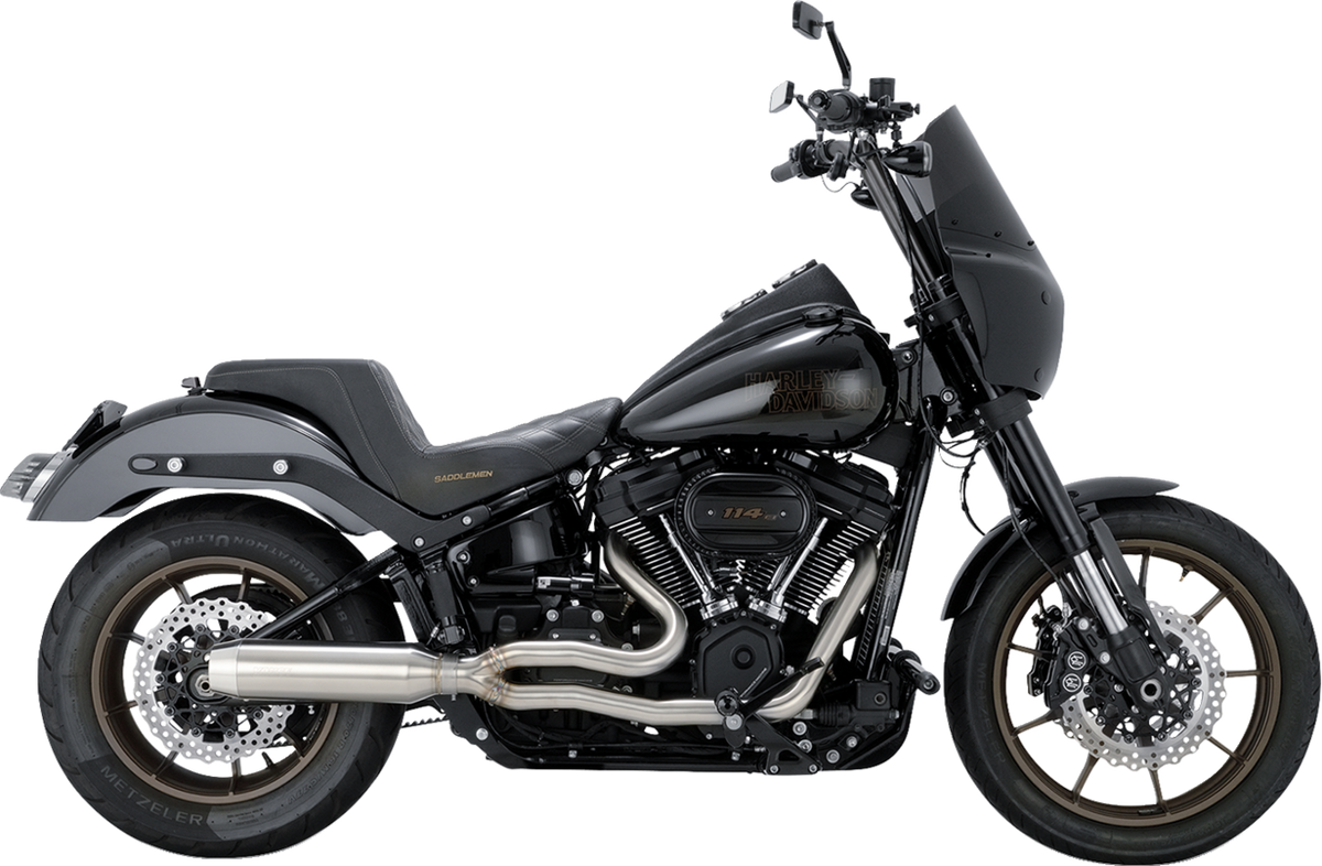 Vance & Hines 2-Into-1 Gaslighter Exhaust System - Brushed - M8 Softail