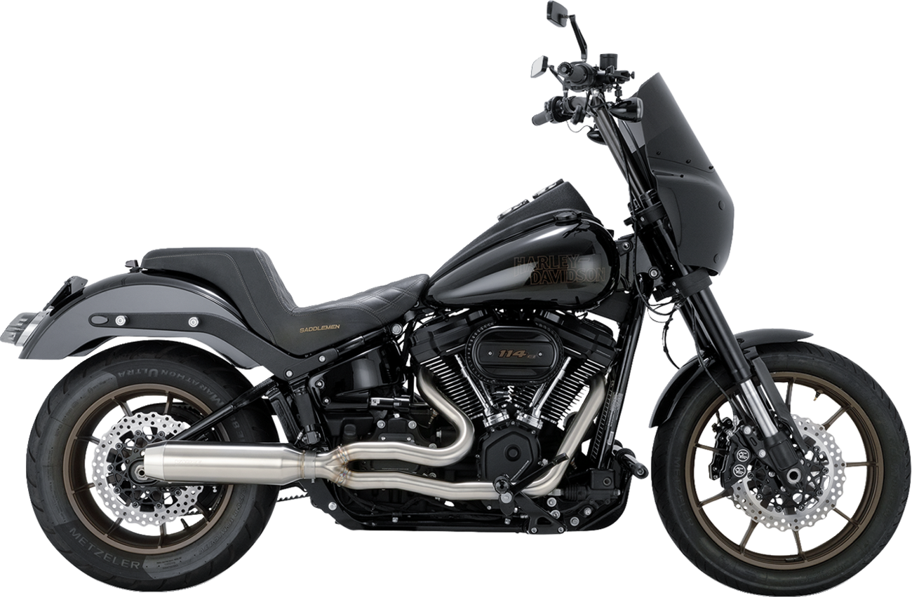 Vance & Hines 2-Into-1 Gaslighter Exhaust System - Brushed - M8 Softail