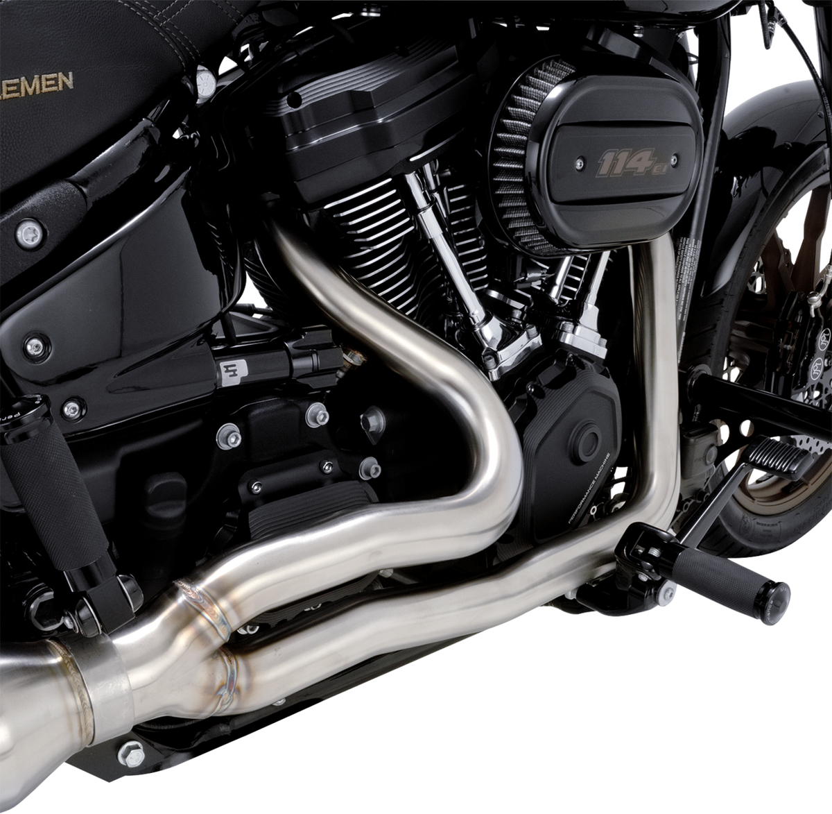 Vance & Hines 2-Into-1 Gaslighter Exhaust System - Brushed - M8 Softail