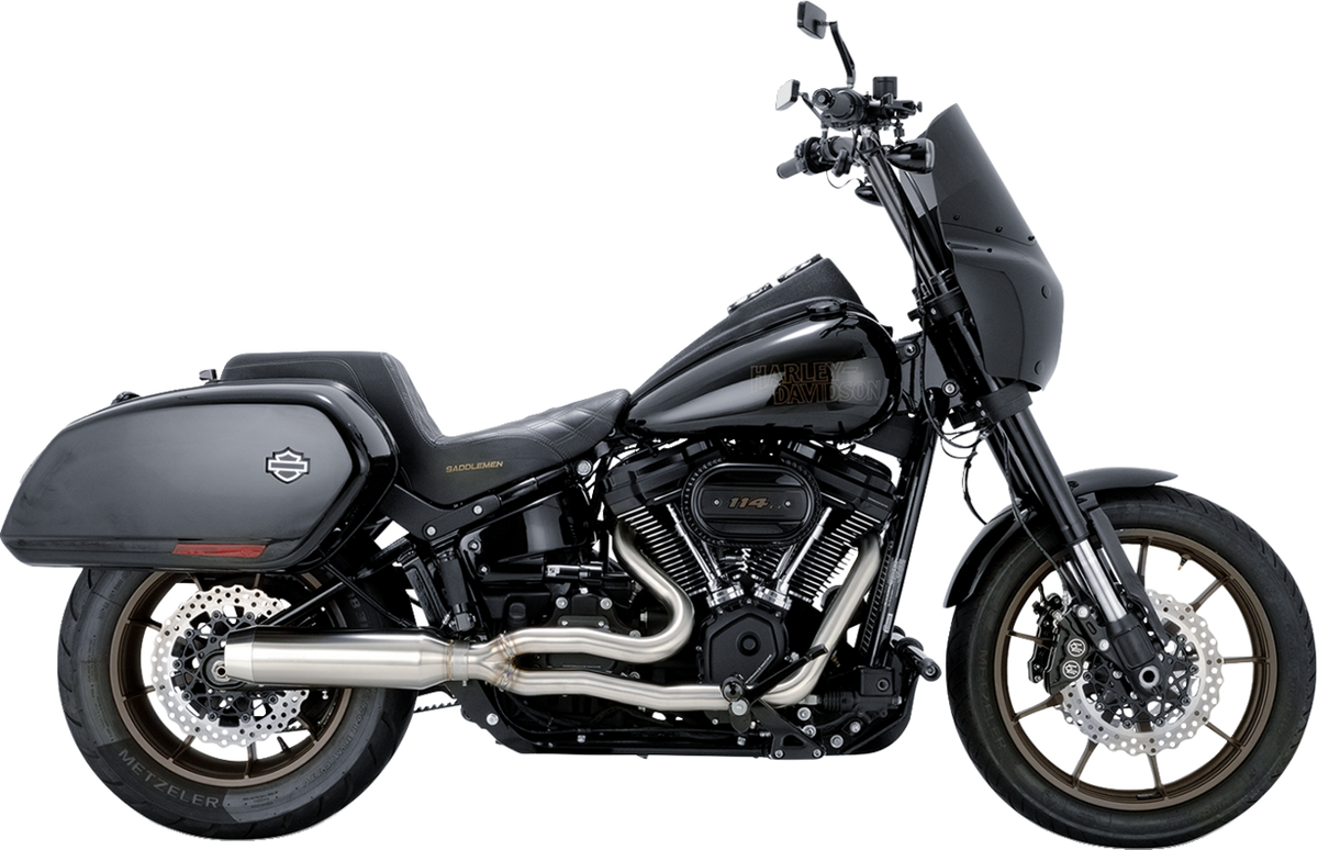 Vance &amp; Hines 2-Into-1 Gaslighter Exhaust System - Brushed - M8 Softail