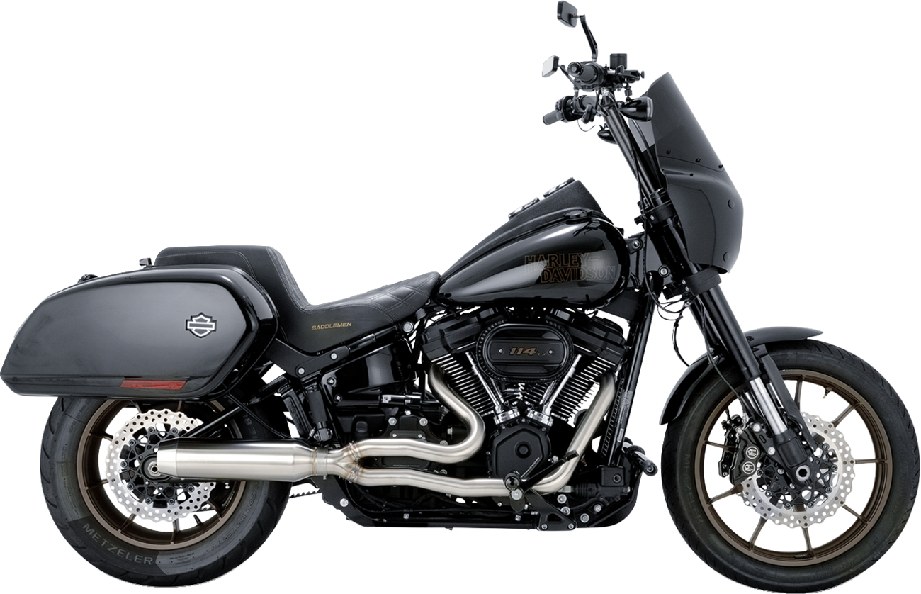 Vance & Hines 2-Into-1 Gaslighter Exhaust System - Brushed - M8 Softail