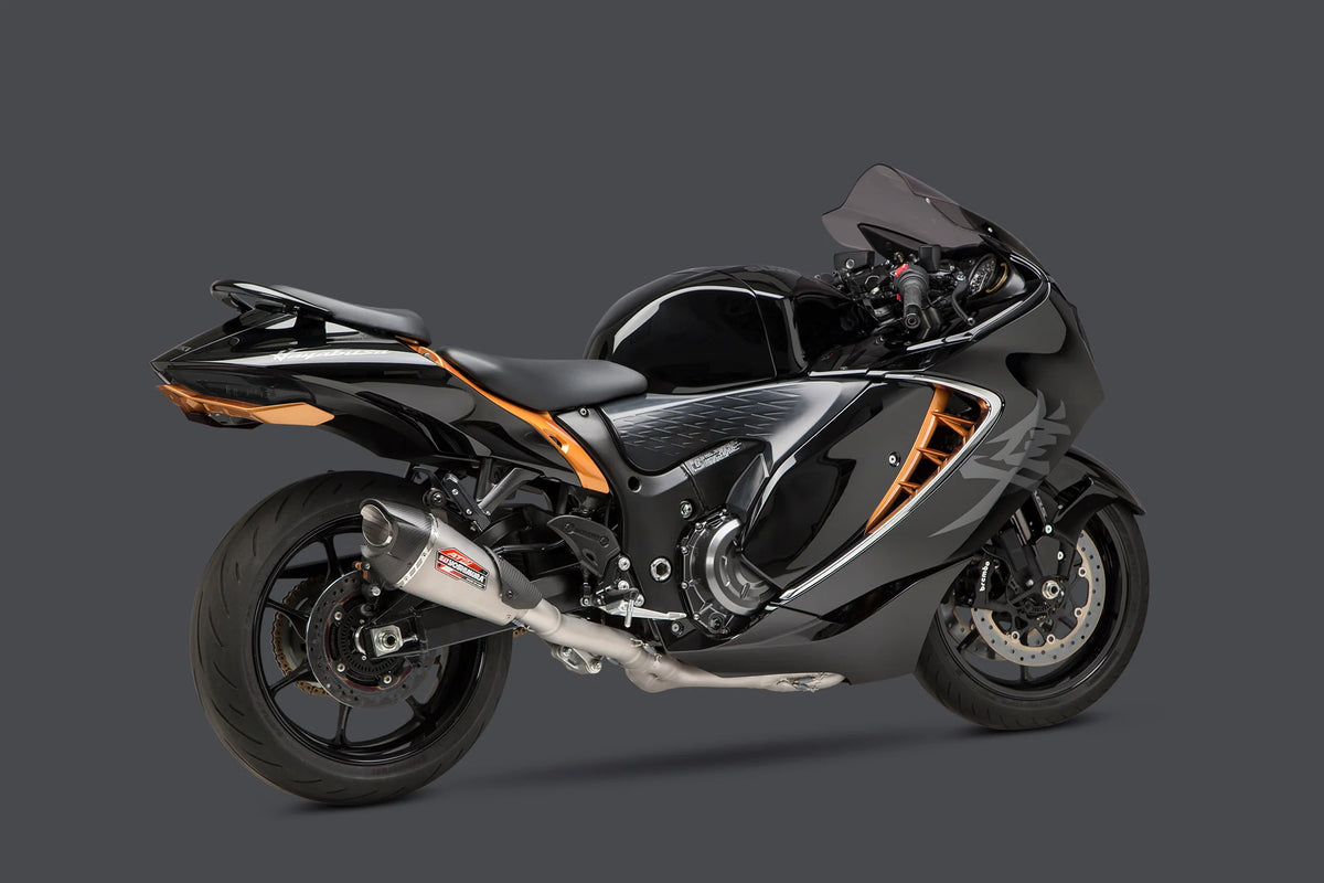 Yoshimura Hayabusa 2022-26 Race AT2 Stainless Full Exhaust, W/ Stainless Muffler