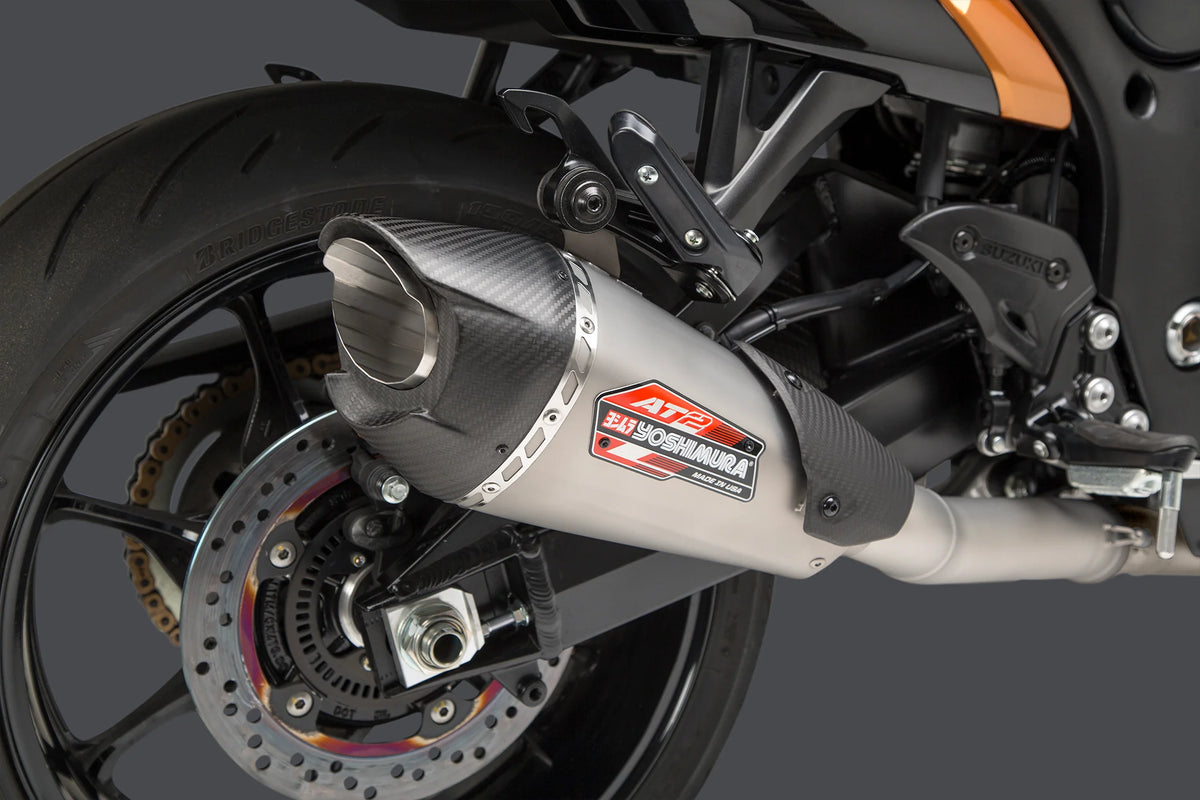 Yoshimura Hayabusa 2022-26 Race AT2 Stainless Full Exhaust, W/ Stainless Muffler
