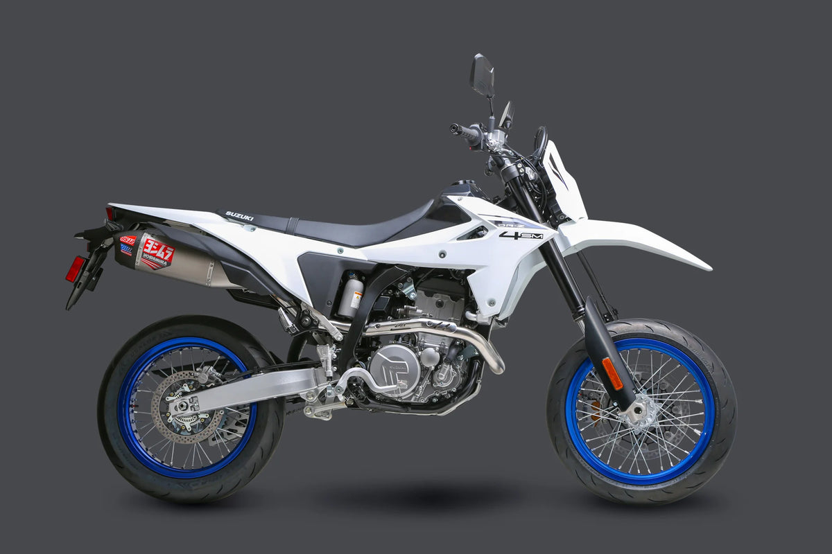 Yoshimura DR-Z4 S/Sm 25-26 Race RS-12 Stainless Full Exhaust, W/ Stainless Muffler