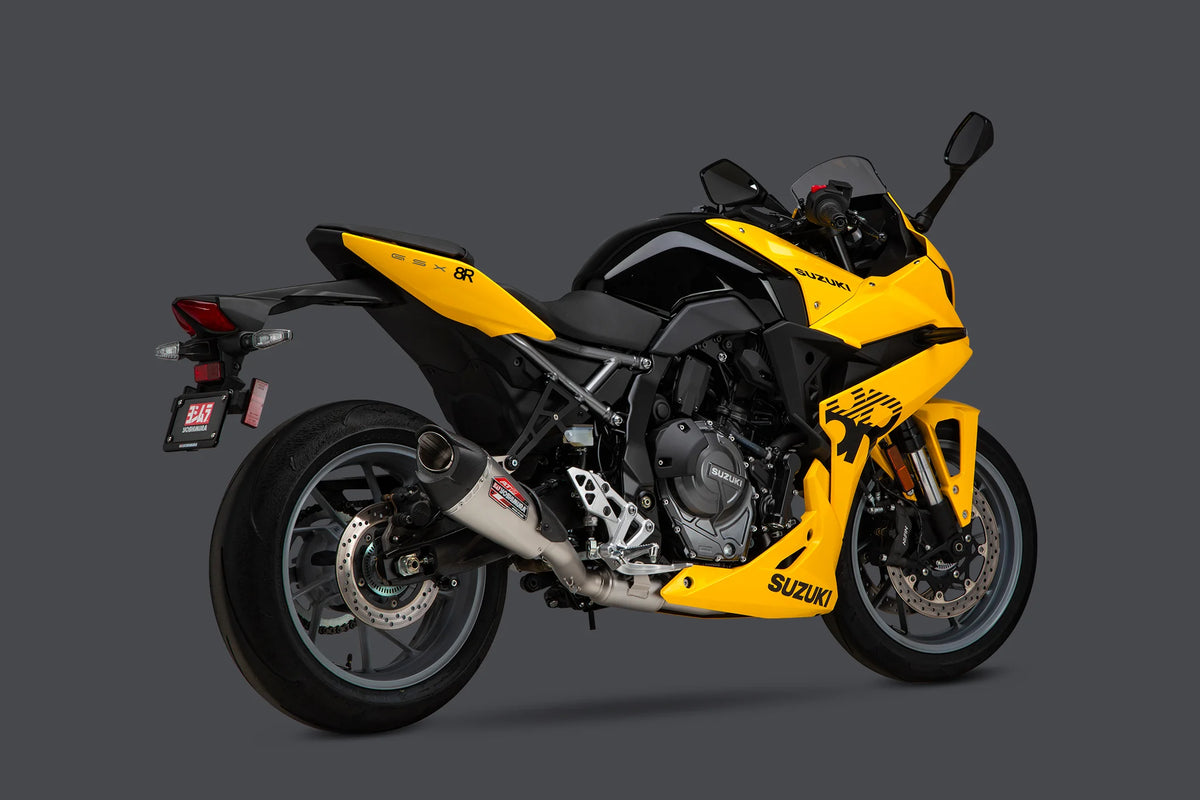 Yoshimura GSX-8S/R/T/TT 23-26 AT2 Stainless Full Exhaust, W/ Stainless Muffler