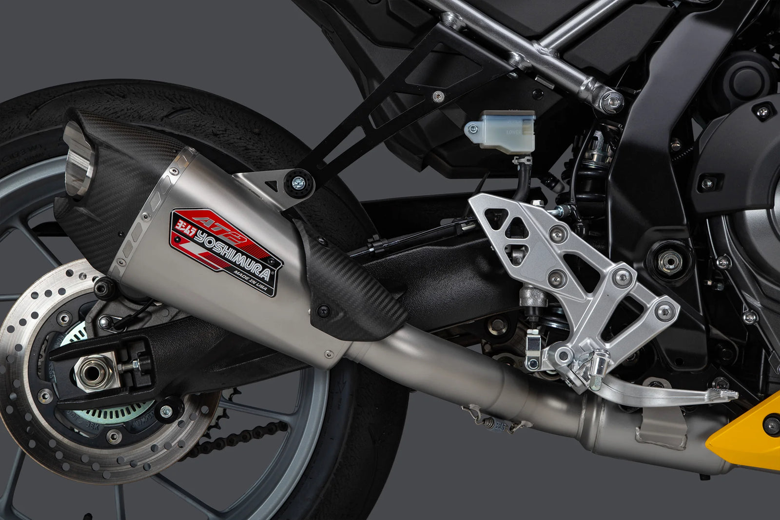 Yoshimura GSX-8S/R/T/TT 23-26 AT2 Stainless Full Exhaust, W/ Stainless Muffler