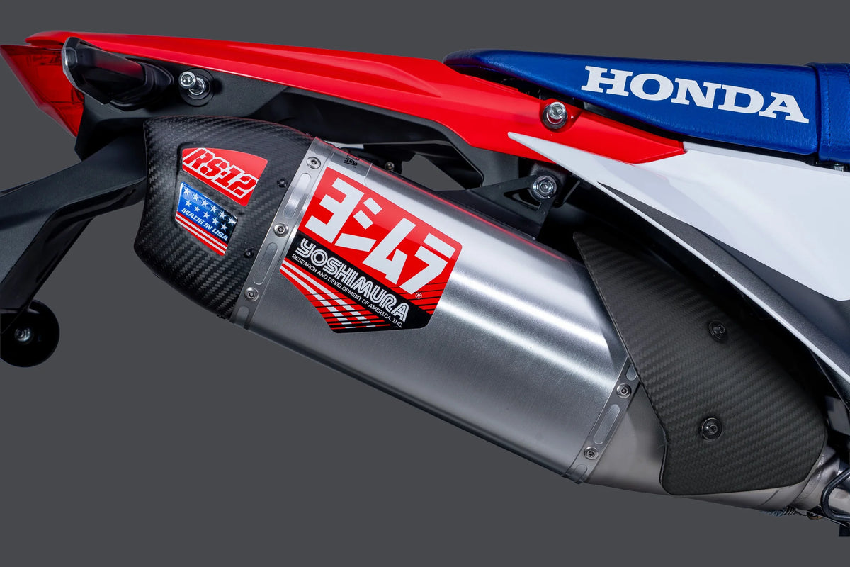 Yoshimura CRF300L/Rally 21-26 Race RS-12 Stainless Full Exhaust, W/ Stainless Muffler