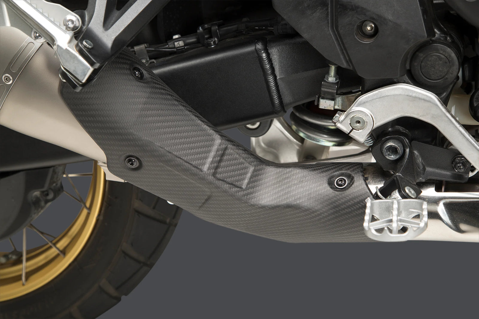 Yoshimura Africa Twin 20-26 RS-12 Stainless Slip-On Exhaust, W/ Stainless Muffler