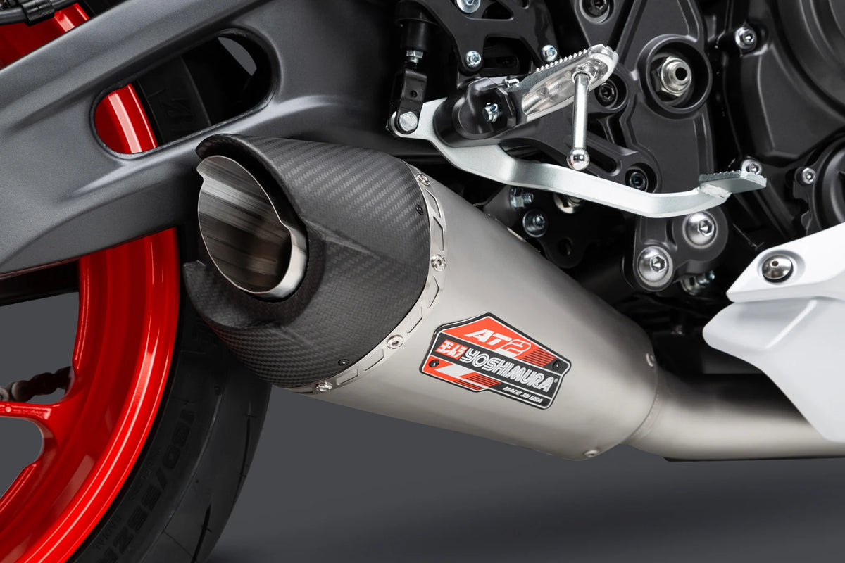 Yoshimura R7/MT-07 17-26 AT2 Full Exhaust / Stainless Muffler