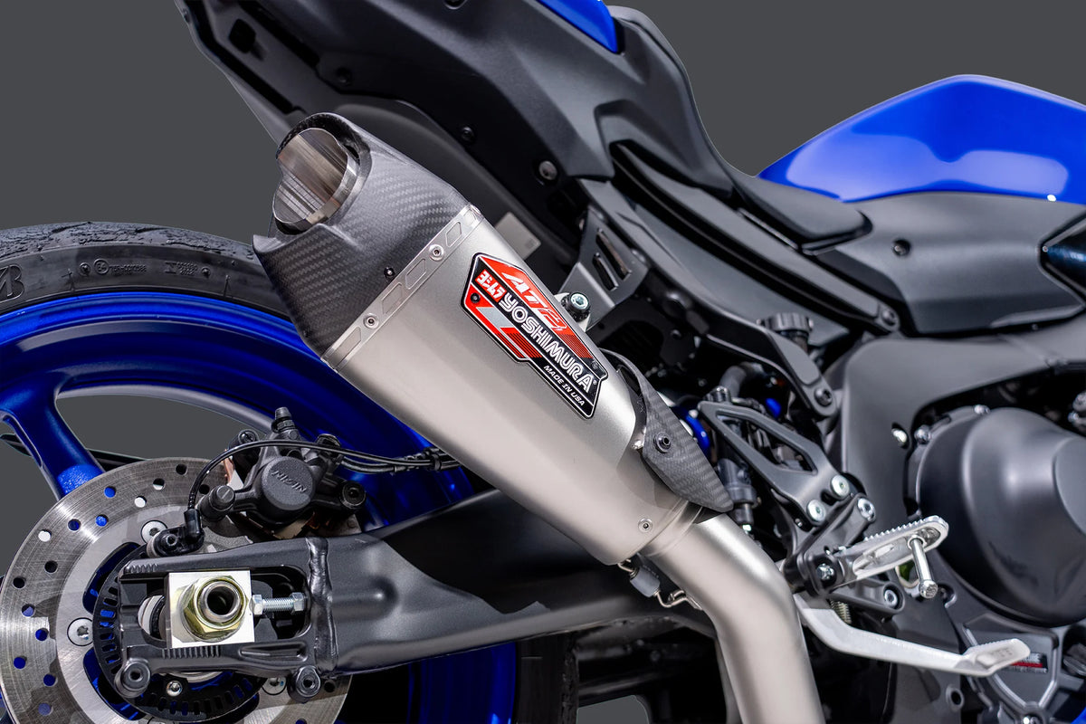 Yoshimura R9 25-26 Race AT2 Stainless Full Exhaust, W/ Stainless Muffler