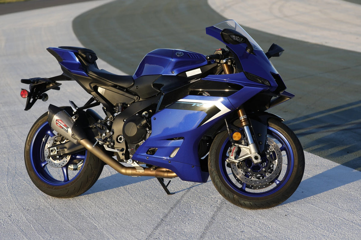 Yoshimura R9 25-26 Race AT2 Stainless Full Exhaust, W/ Stainless Muffler
