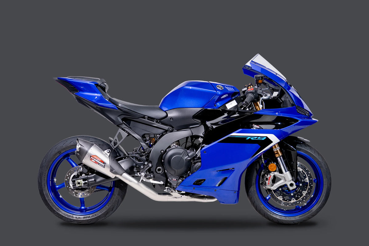 Yoshimura R9 25-26 Race AT2 Stainless Full Exhaust, W/ Stainless Muffler