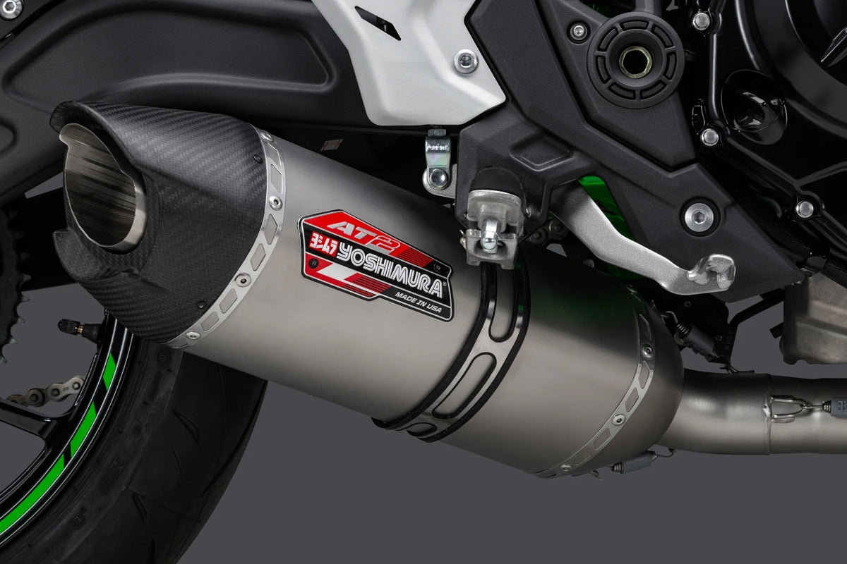 Yoshimura NINJA/Z 650 17-26 Race AT2 Stainless Full Exhaust, W/ Stainless Muffler