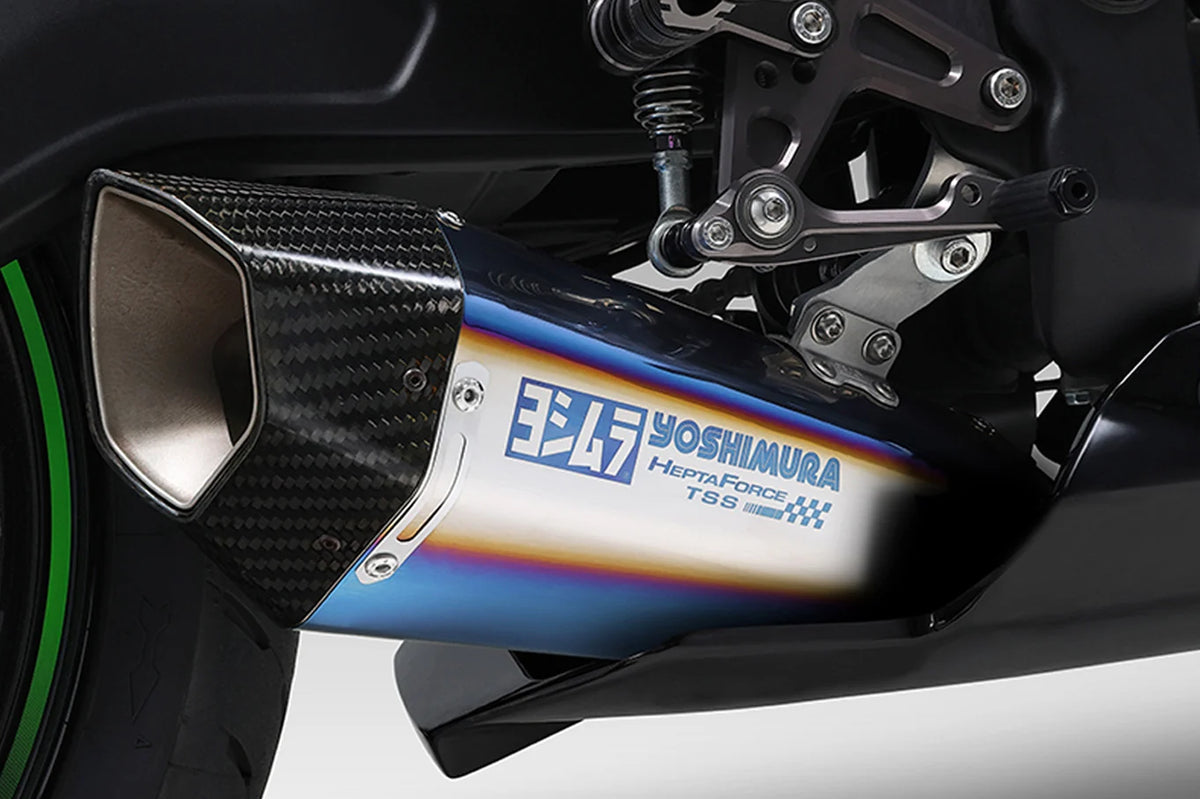 Yoshimura Zx4r 23-26/ZX-25R 21-23 Race Hepta Force Titanium Blue Full Exhaust