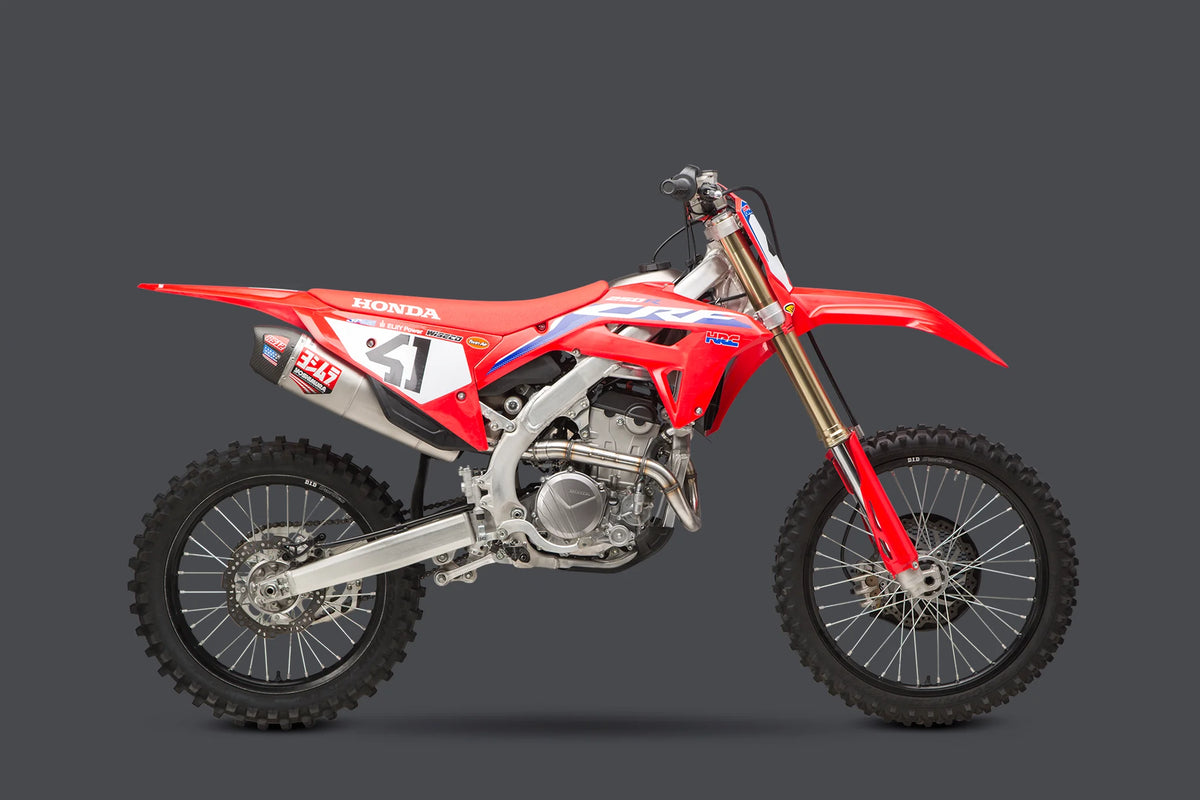 Yoshimura CRF250R/RX 22-24 RS-12 Stainless Full Exhaust, W/ Stainless Muffler