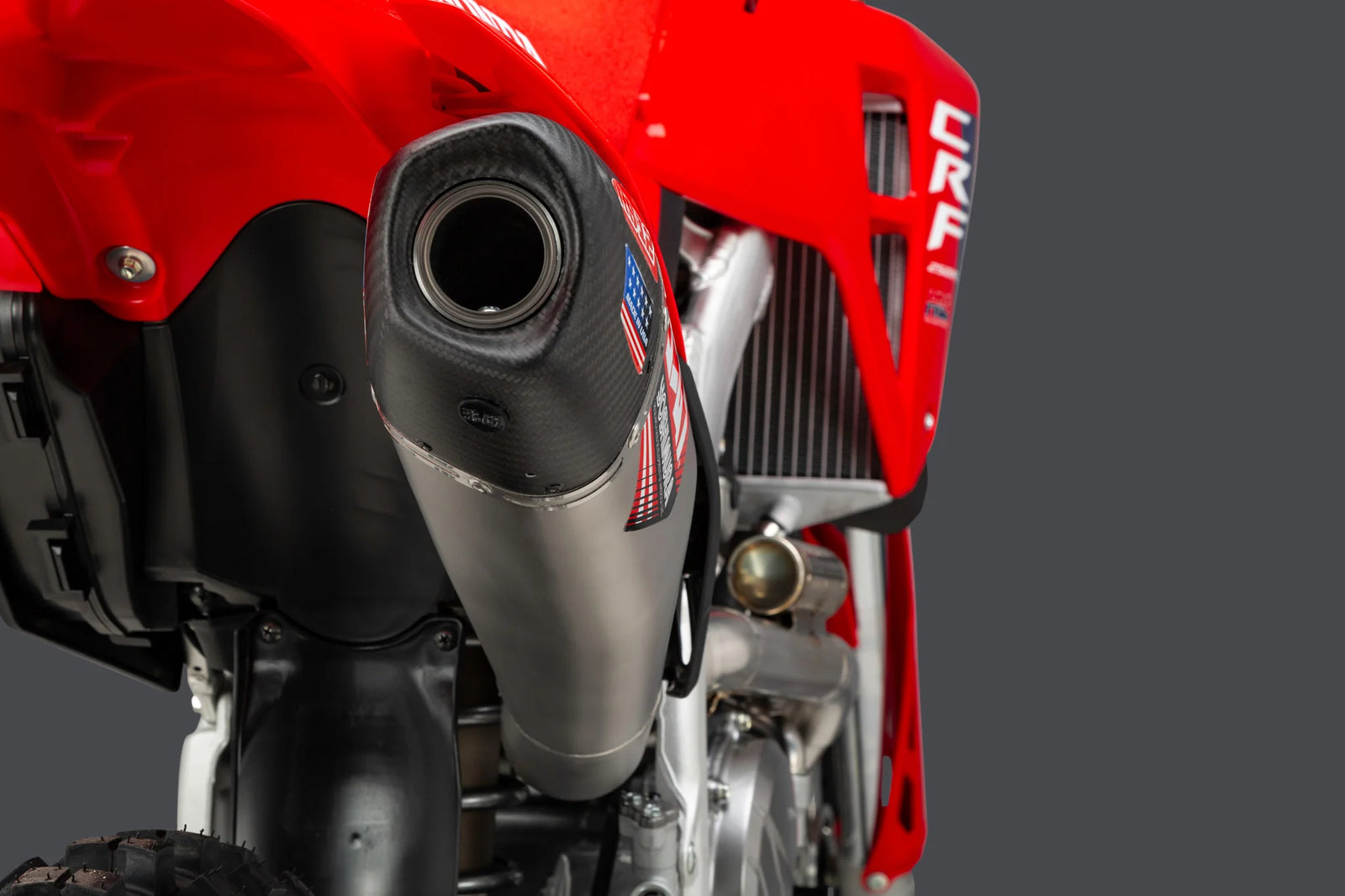 Yoshimura CRF250R/RX 25-27 RS-12 Stainless Full Exhaust, W/ Stainless Muffler