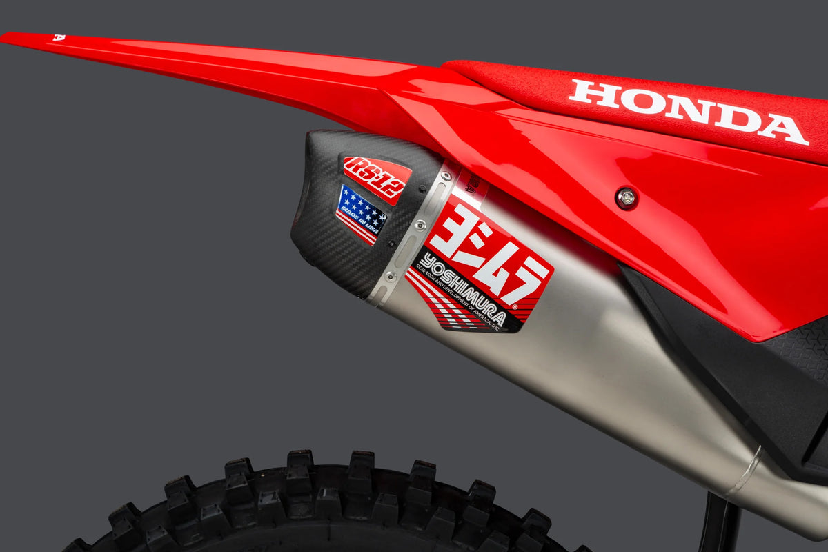 Yoshimura CRF250R/RX 25-27 RS-12 Stainless Full Exhaust, W/ Stainless Muffler