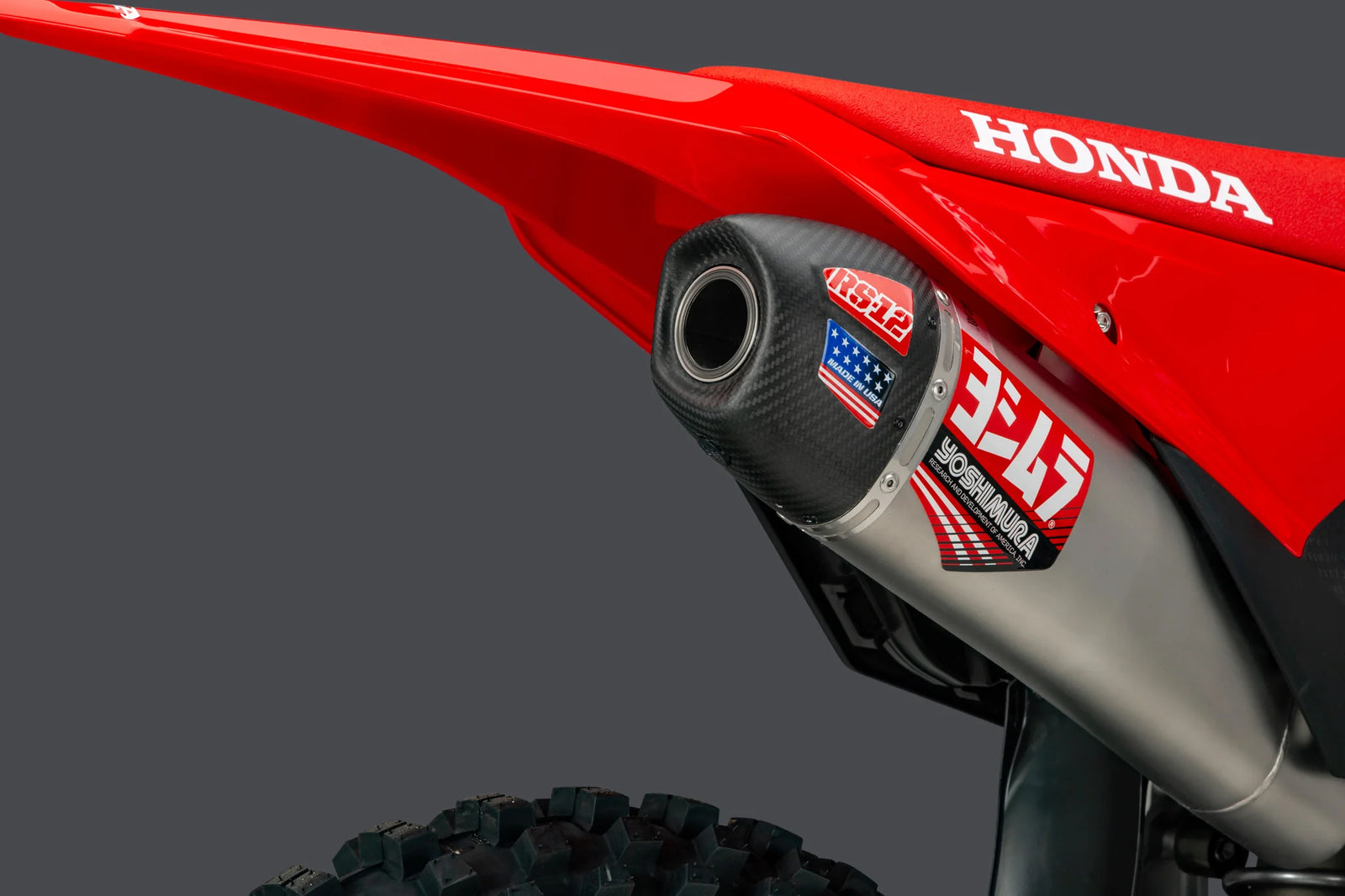 Yoshimura CRF250R/RX 25-27 RS-12 Stainless Full Exhaust, W/ Stainless Muffler