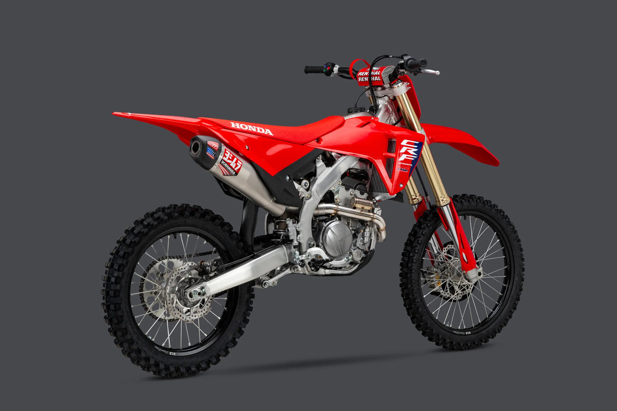 Yoshimura CRF250R/RX 25-27 RS-12 Stainless Full Exhaust, W/ Stainless Muffler